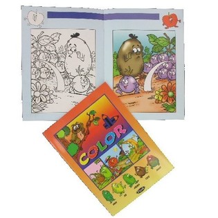 LIBRO DE COLOREAR FRUTAS Y VERDURAS (12 uds.)