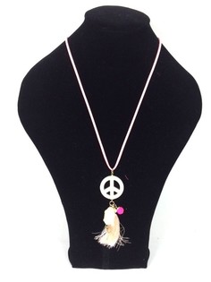 Collar Estilo Ibiza Salmón Peace Buddha (1 ud)
