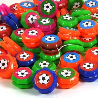 YOYÓS DE FÚTBOL PARA TÓMBOLA (100 uds.)