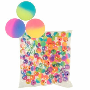MIX PELOTAS SALTARINAS ESMERILADAS &Oslash; 2.7 cm (100 uds.)