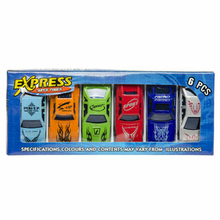 Set de 6 Coches de Juguete en Caja de Regalo
