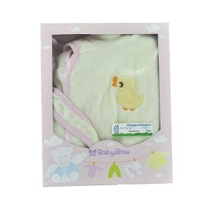 Albornoz Infantil BABY BOW Amarillo / Rosa