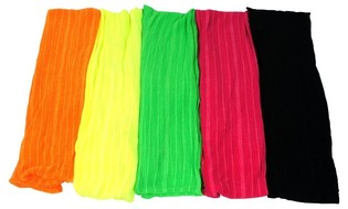 Pack de Bufandas Tubulares de Neón a Rayas Verticales Finas (10 uds.)